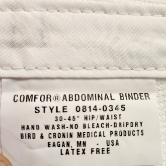 COMFOR@ Abdominal Binder 3 Panel Style 0814-0345 30"-45" hip waist - Picture 5 of 7